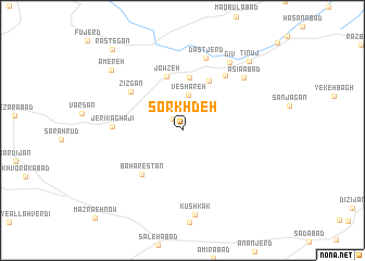 map of Sorkhdeh