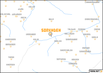 map of Sorkh Deh