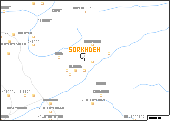 map of Sorkh Deh