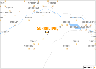 map of Sorkh Dīvāl