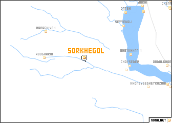 map of Sorkh-e Gol