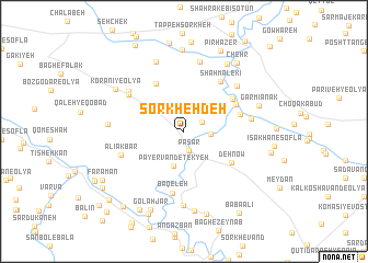 map of Sorkheh Deh