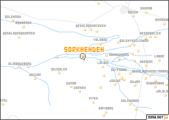 map of Sorkheh Deh