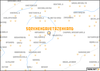 map of Sorkheh Gāv-e Tāzehkand