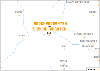 map of Sorkheh Poshteh