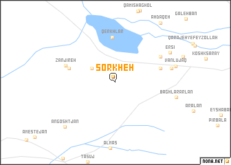 map of Sorkheh
