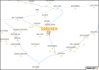 map of Sorkheh