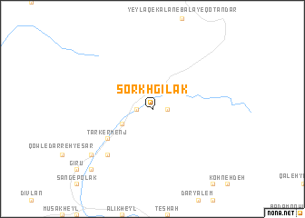 map of Sorkh Gīlak