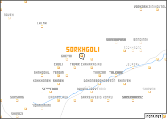 map of Sorkh Golī