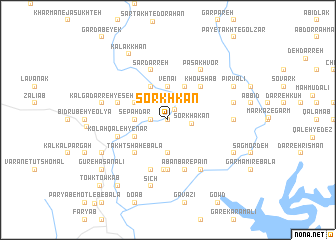 map of Sorkh Kān