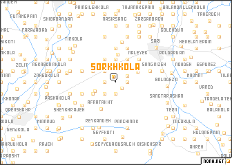 map of Sorkh Kolā