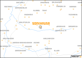 map of Sorkh Mūsá