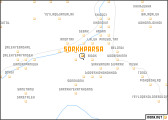 map of Sorkh Pārsā