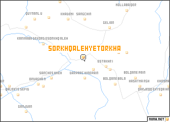 map of Sorkh Qal‘eh-ye Torkhā