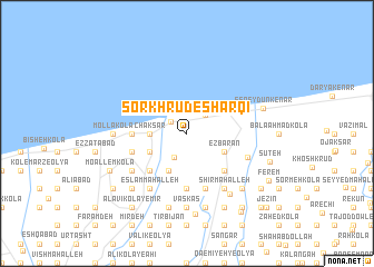 map of Sorkhrūd-e Sharqī
