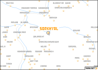 map of Sorkh Yal