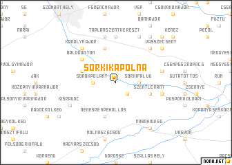 map of Sorkikápolna