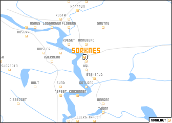 map of Sorknes