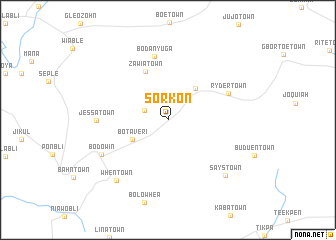 map of Sorkon