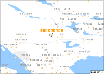 map of Sörkrånge