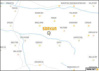 map of Sorkun