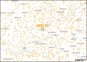 map of Sorlaci