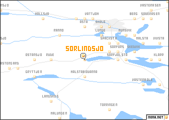 map of Sörlindsjö