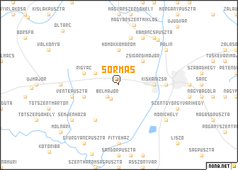 map of Sormás