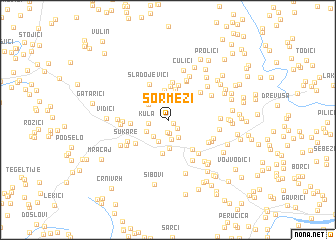 map of Šormezi