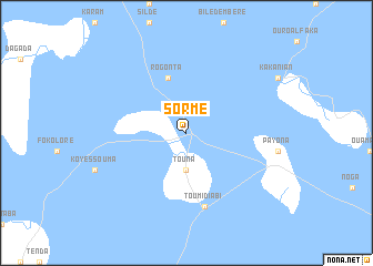 map of Sormé