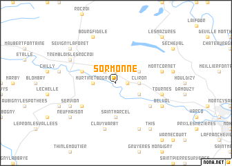 map of Sormonne