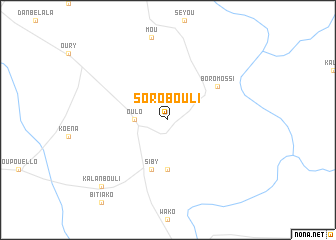 map of Sorobouli