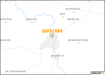map of Sorocaba