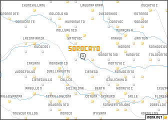 map of Sorocayo