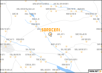 map of Soroceni