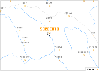 map of Sorocoto