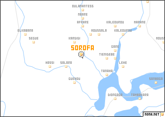 map of Sorofa