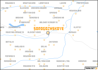 map of Sorogozhskoye