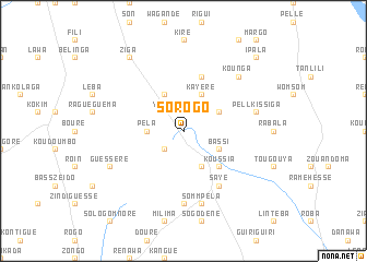 map of Sorogo