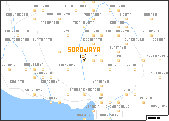 map of Sorojaya