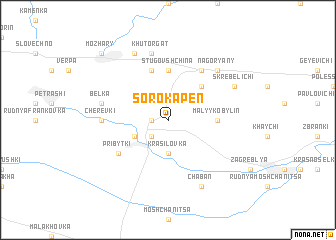 map of Sorokapenʼ