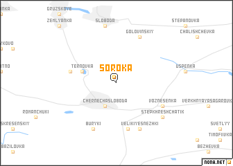 map of Soroka