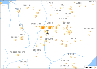 map of Soro Kecil