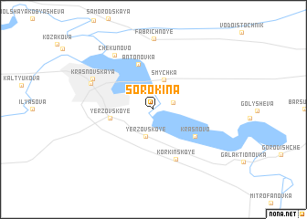 map of Sorokina