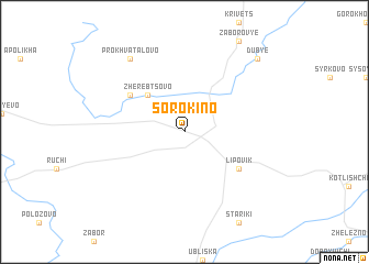 map of Sorokino