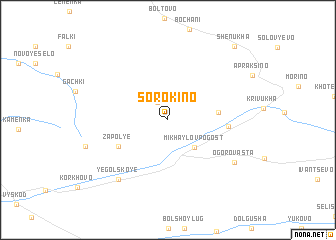 map of Sorokino