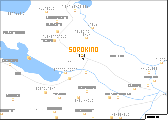 map of Sorokino