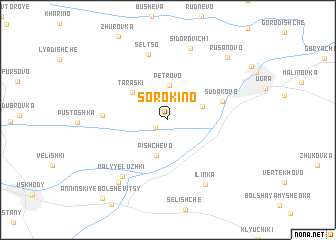 map of Sorokino