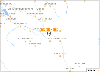 map of Sorokino