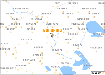 map of Sorokino